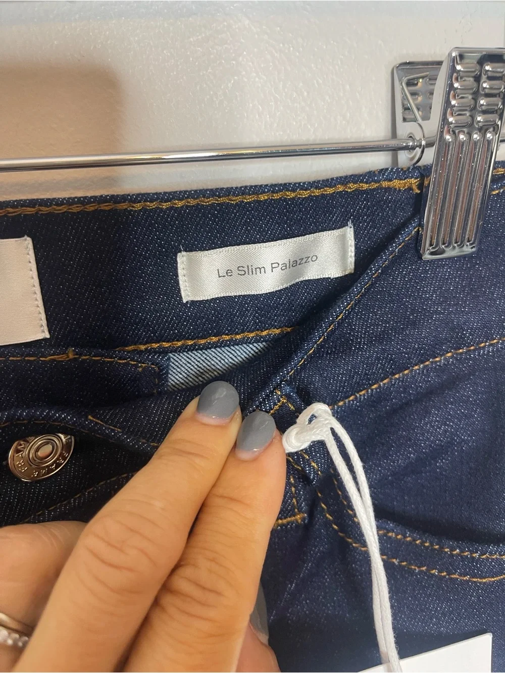 $298 Frame Le Slim Palazzo high rise wide leg jeans in Rinse NWT Size 25
